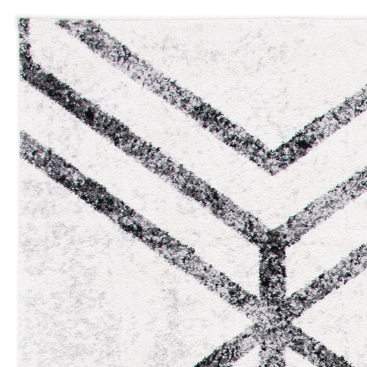 Ivory Charcoal Geometric Area Rug 8' x 10' G83109