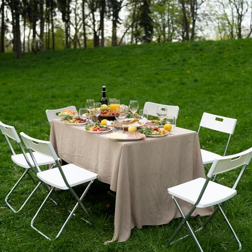 8 Foot Plastic Folding Picnic Table with Carry Handle R877333