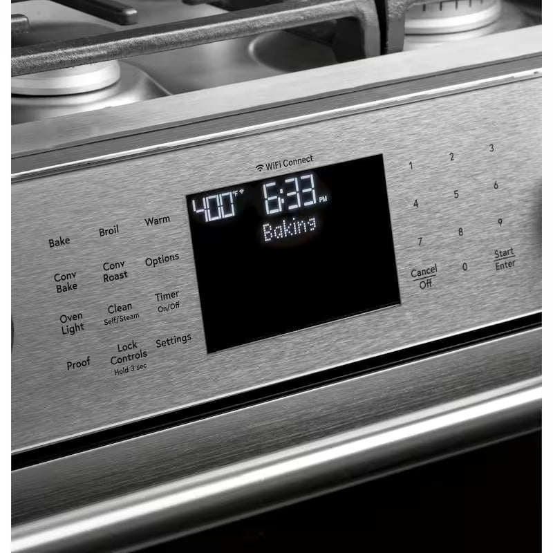 5.6 cu. ft. Smart Slide-In Gas Range with True Convection F879715