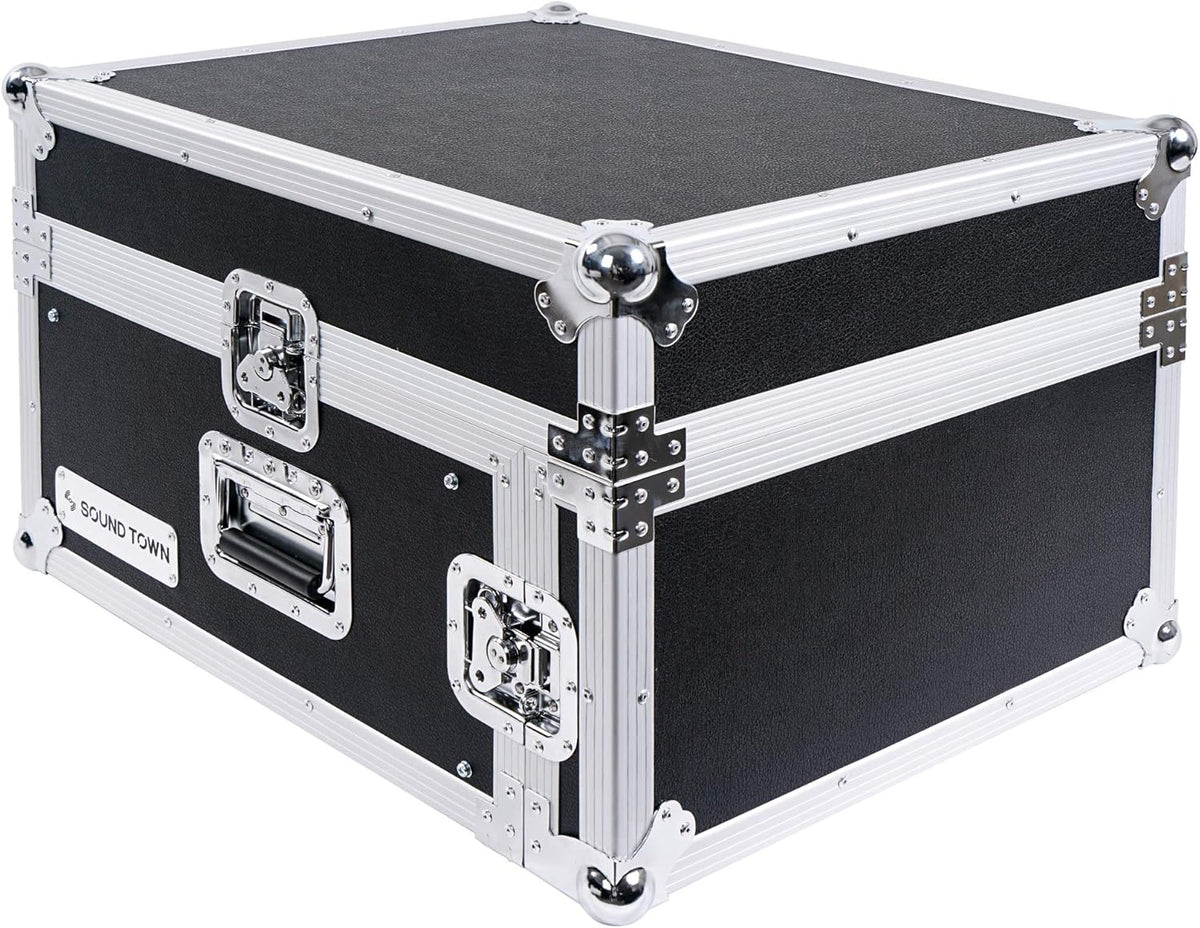 4U PA DJ Pro Audio Rack Case with 13U Slant Mixer Top O264549