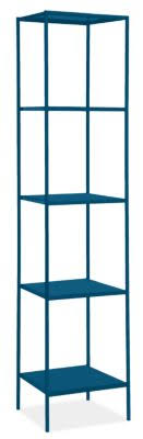Modern Slim Bookcase Sapphire Blue P881515