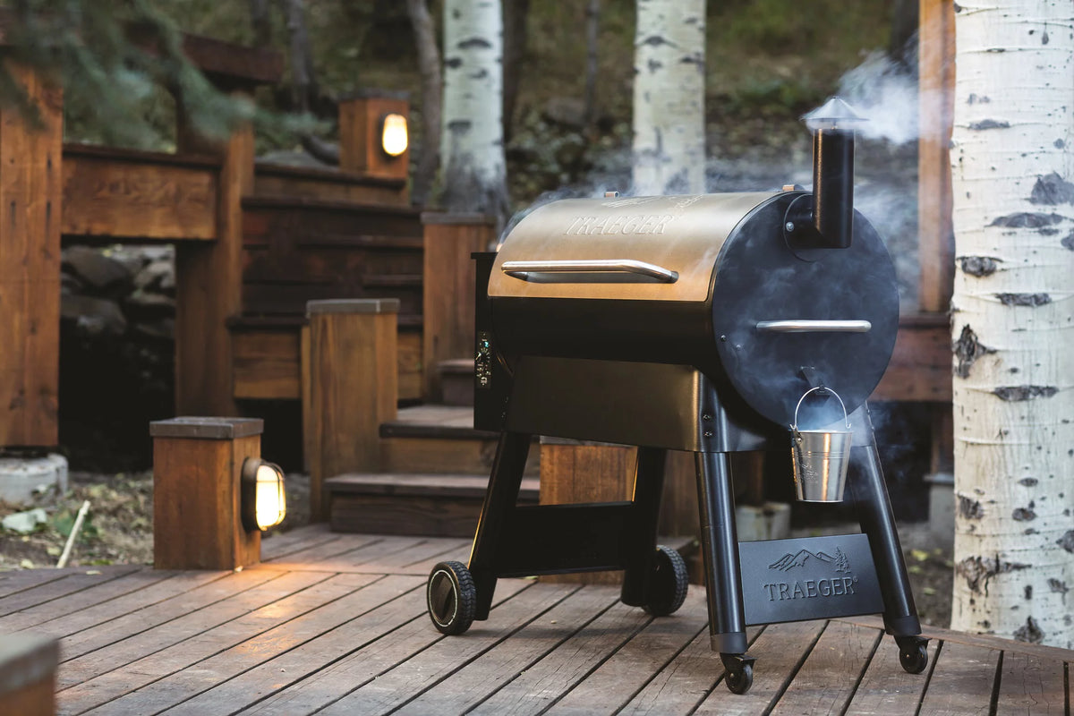 Bronze Wood Pellet Grill and Smoker E5642