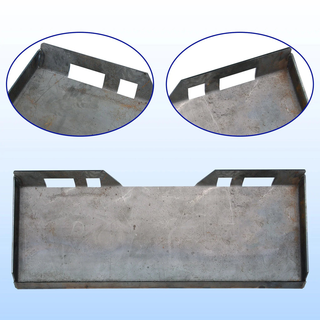 3/8" Quick Tach Attachment Mount Plate Skid Steer Hitch Steel Front Loader Plate J41670