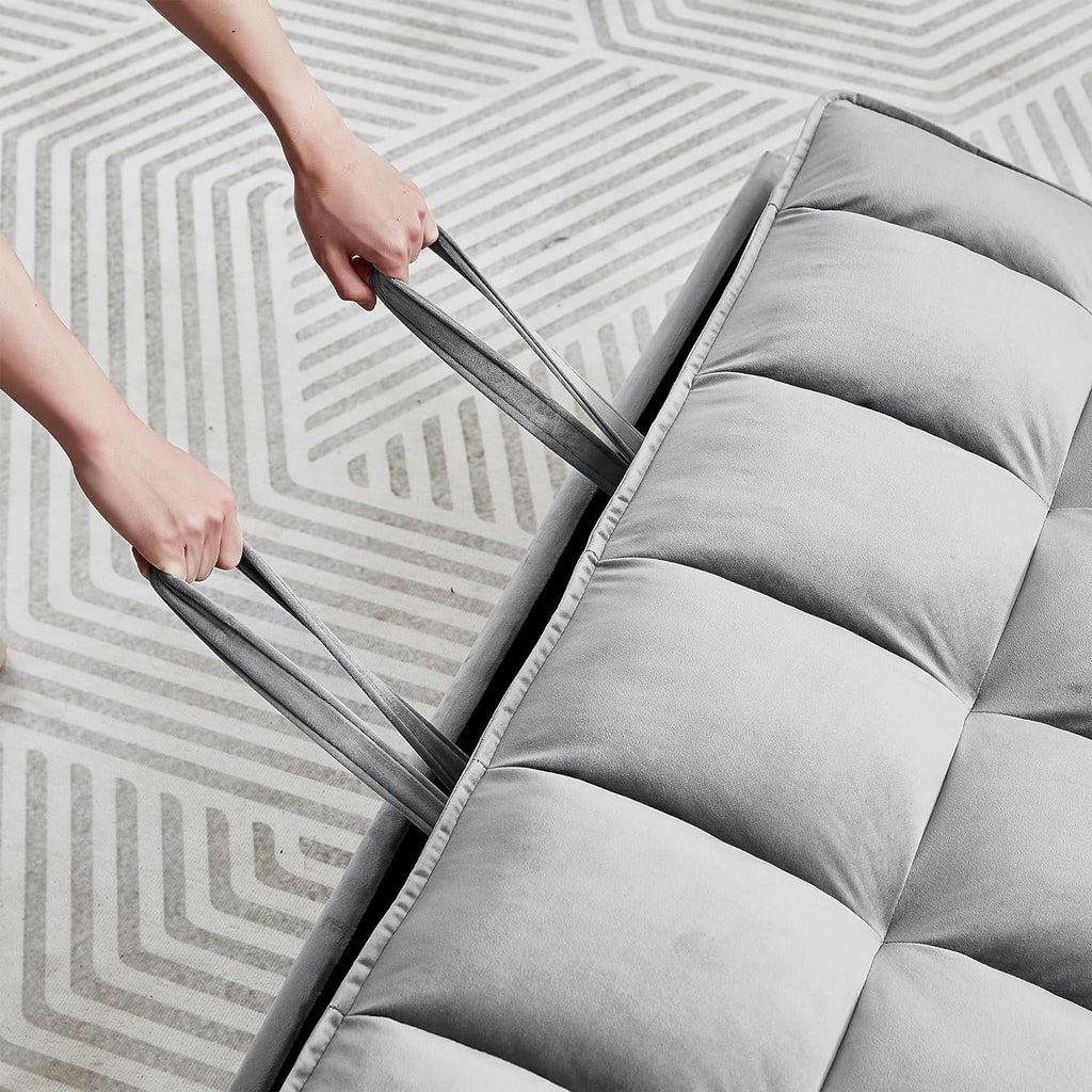 Velvet Convertible Sleeper Sofa Bed Q27030