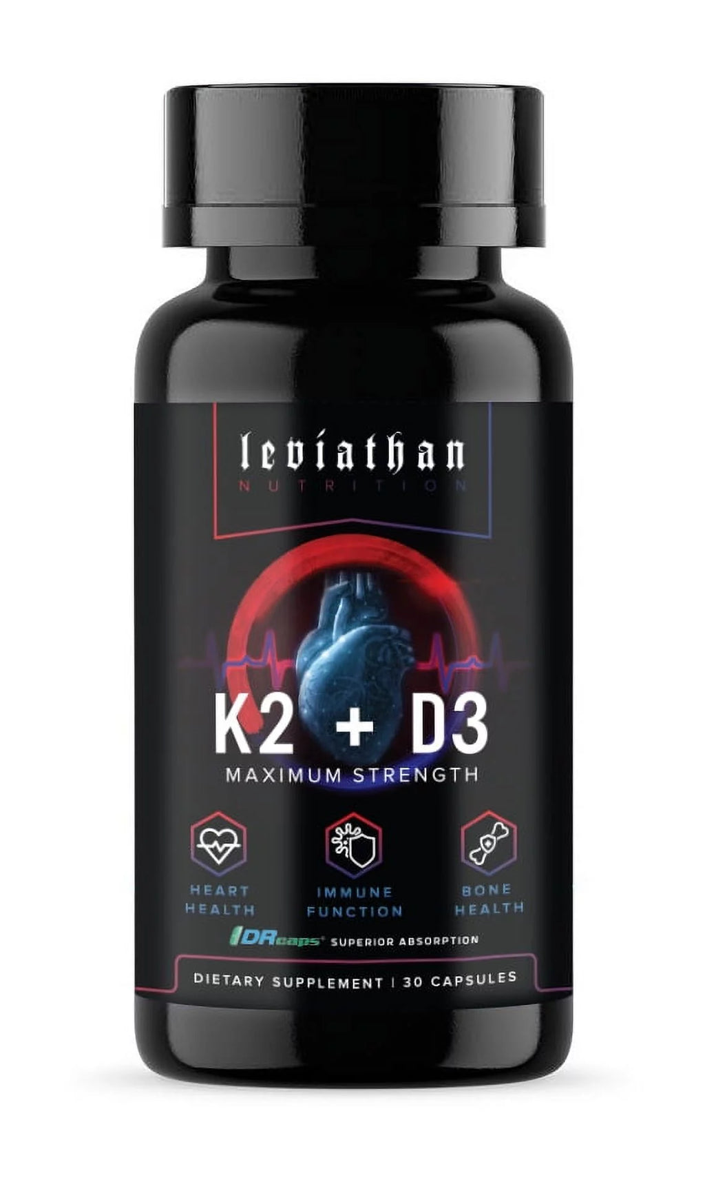 Vitamin K2 MK7 360mcg Vitamin D3 5000 IU Vegan Supplement Y109