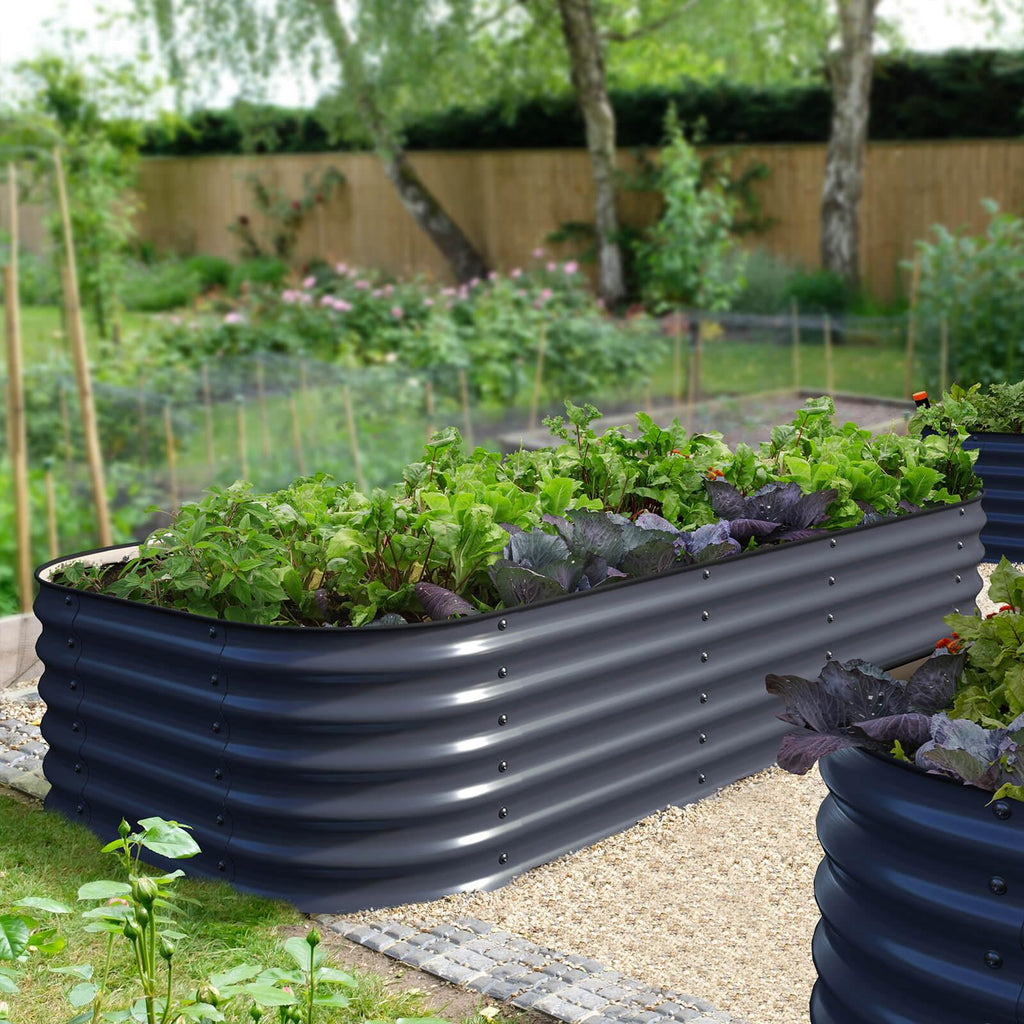 Galvanized Metal Raised Garden Bed E48394