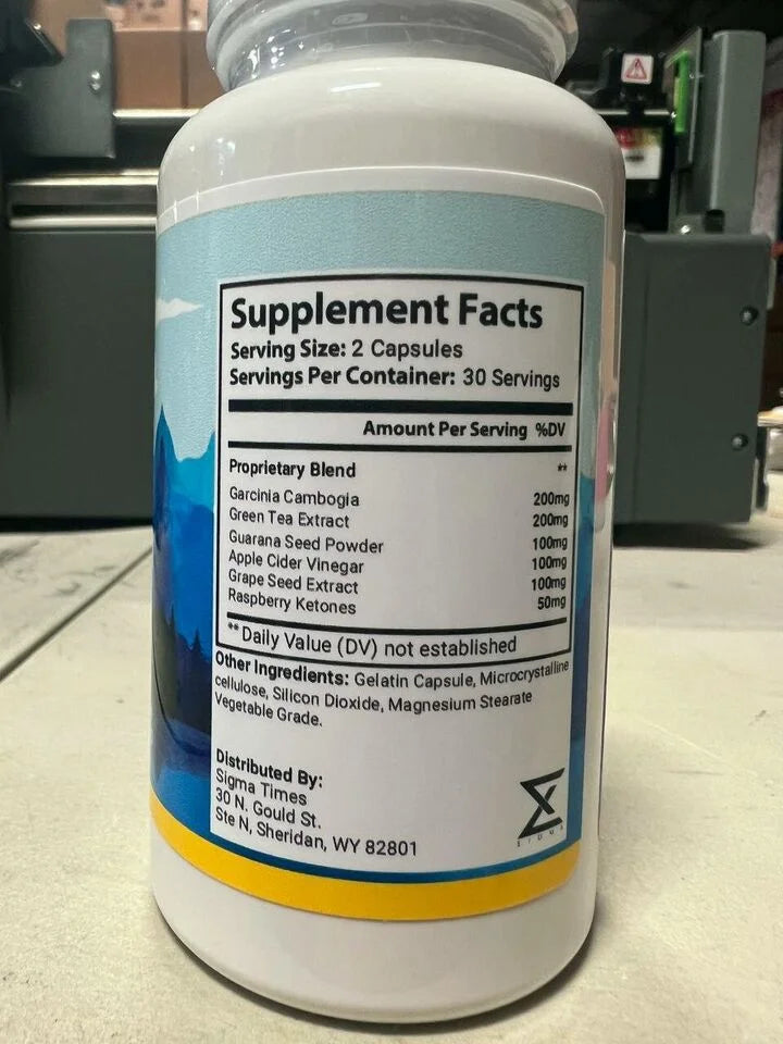 60 Capsules Weight Loss Supplement M2169