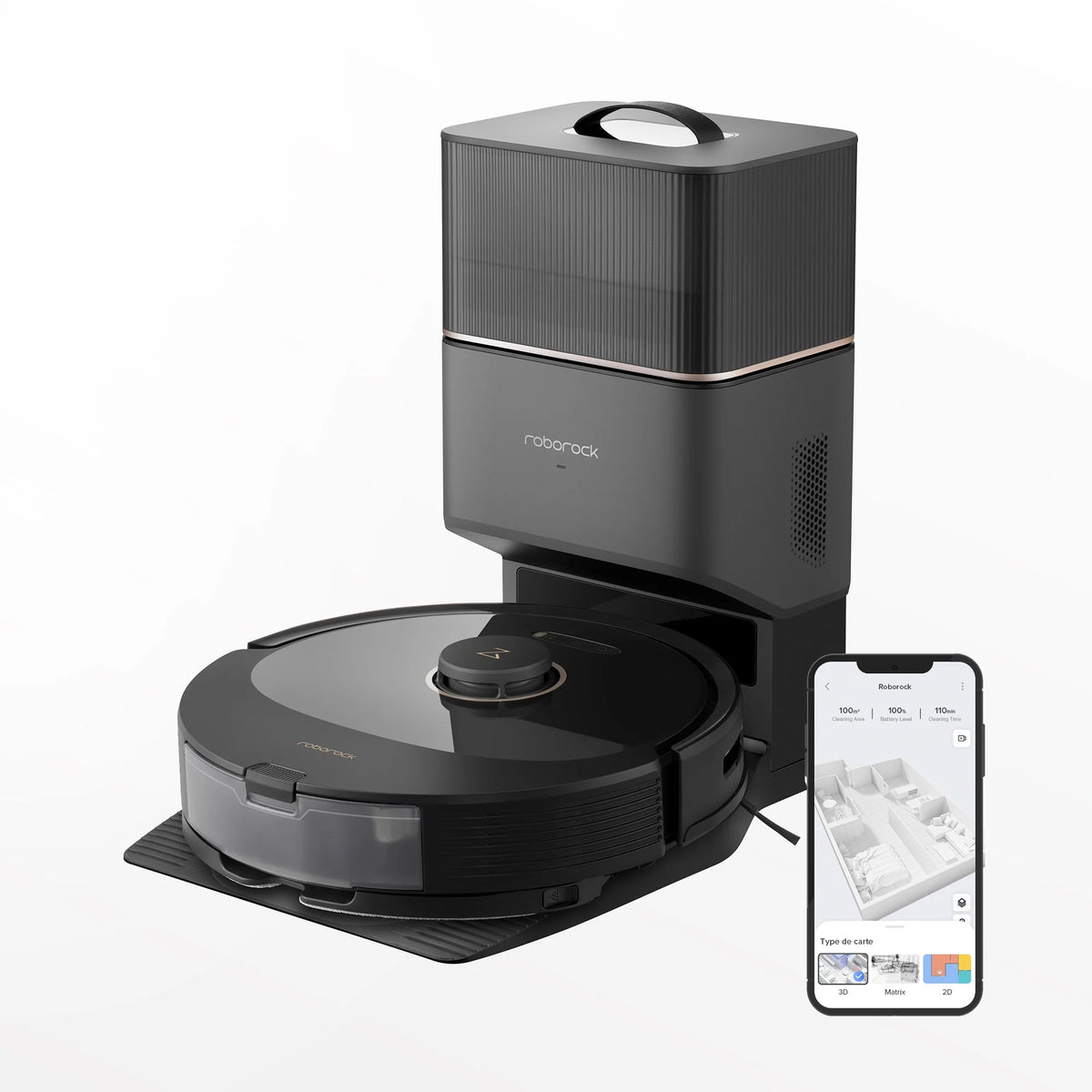 Robot Vacuum and Mop with Auto-Empty Dock W572779