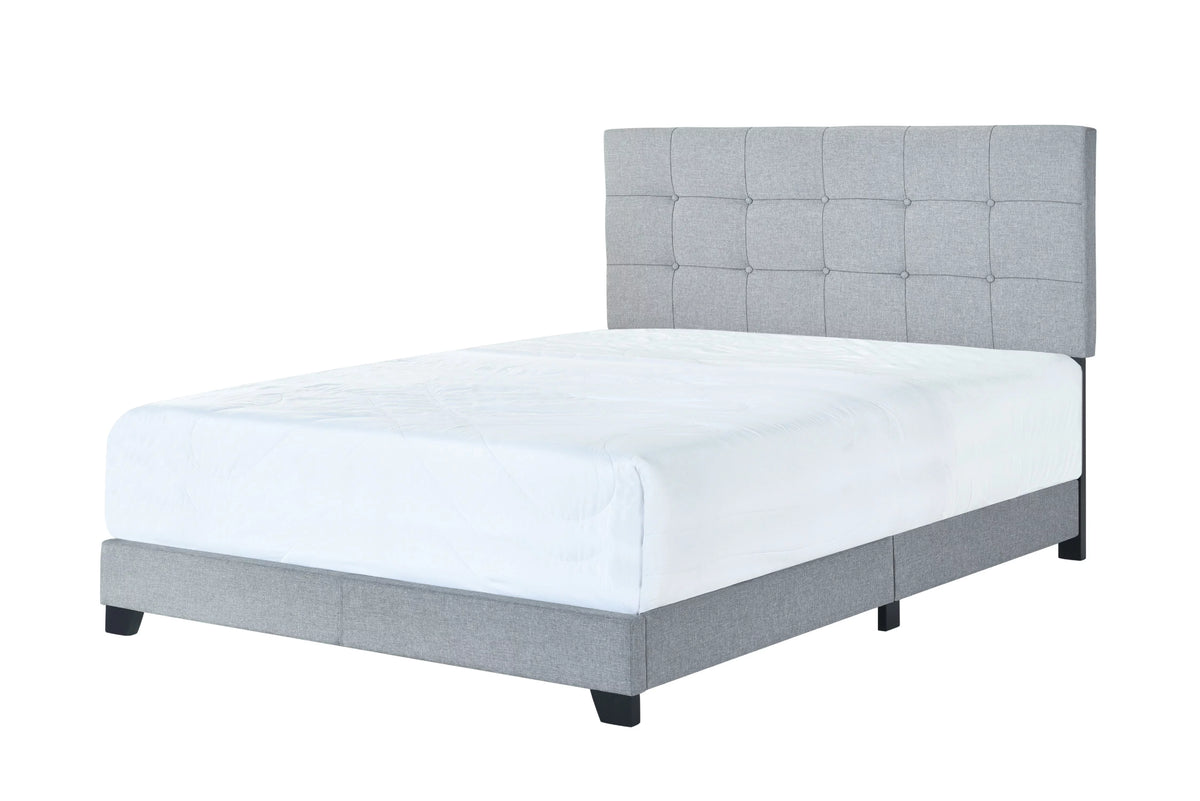 Gray Queen Panel Bed A7359