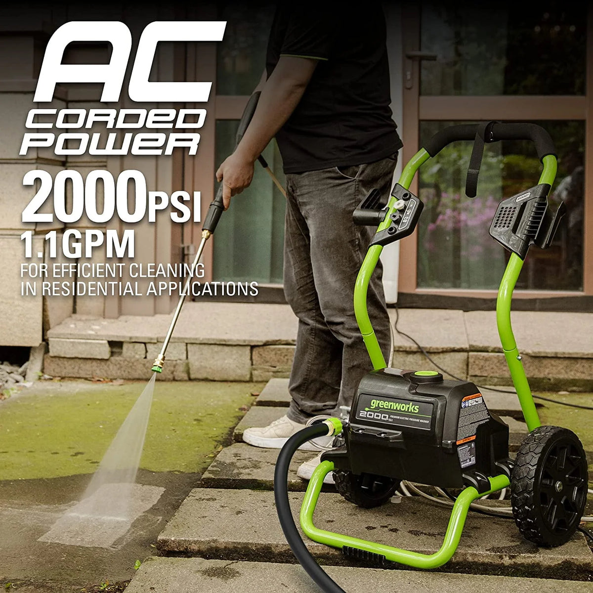 2000 PSI 1.1 GPM Electric Pressure Washer E35941