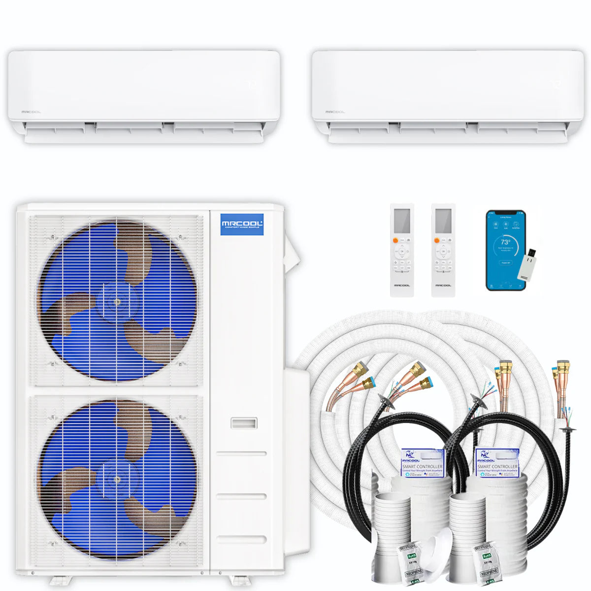 45,000 BTU 2 Zone Ductless Air Conditioner and Heat Pump L5759