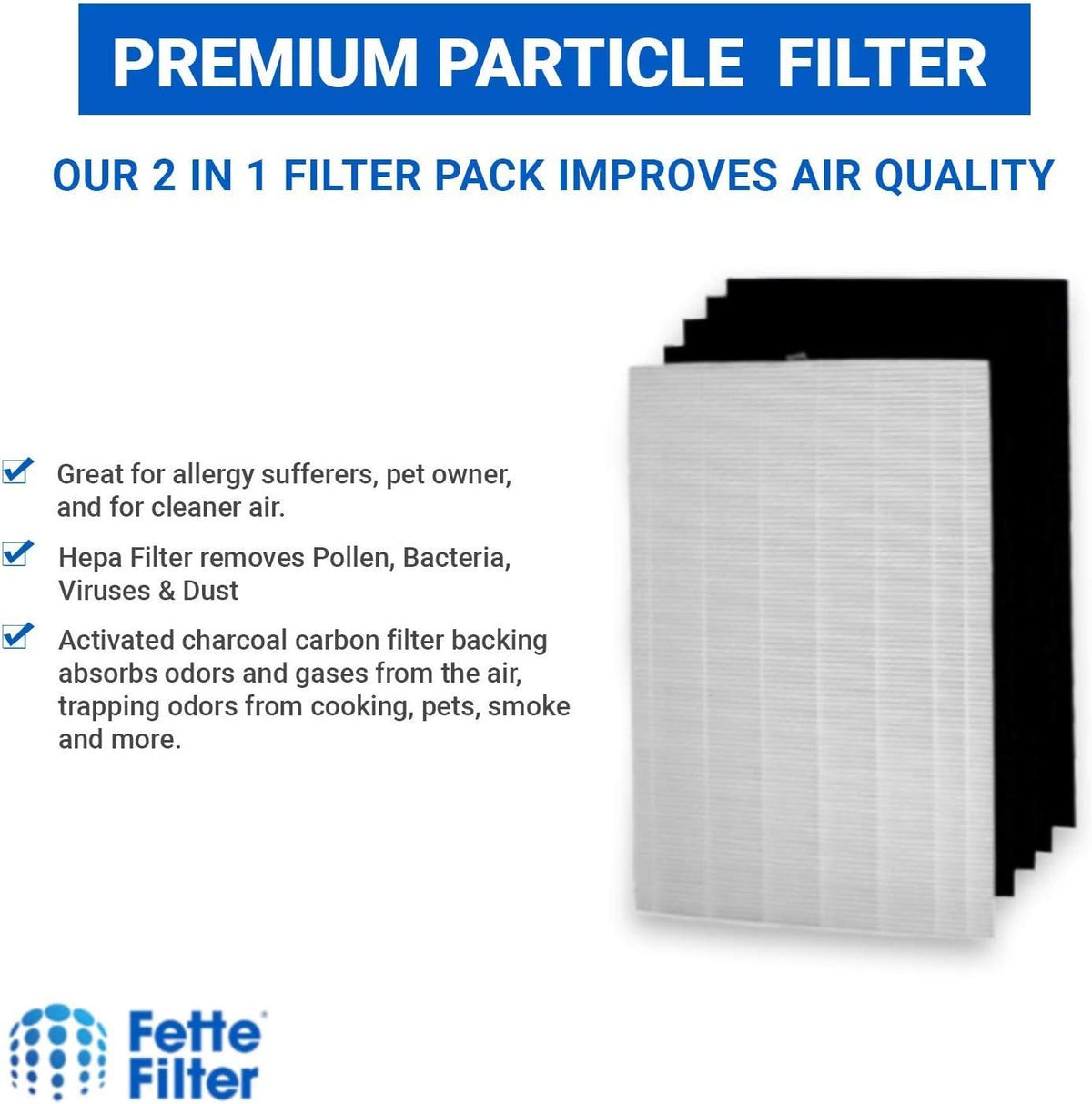 HEPA Filter Compatible with AeraMax 290 AeraMax 300 DX95 Air Purifiers D95375