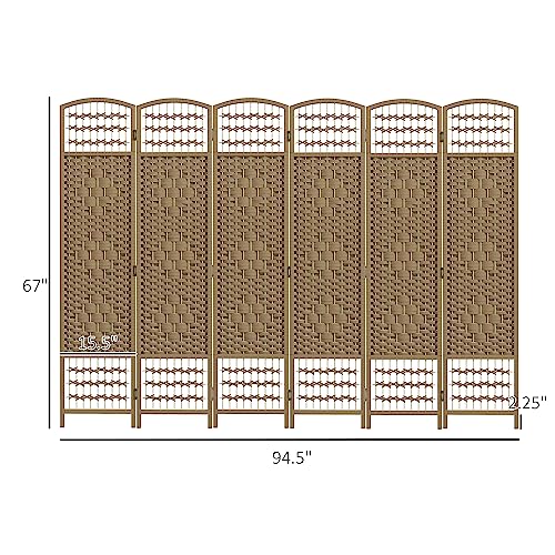 6 Panel Folding Room Divider M944