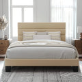 Queen Size Fabric Upholstered Platform Bed Frame X927