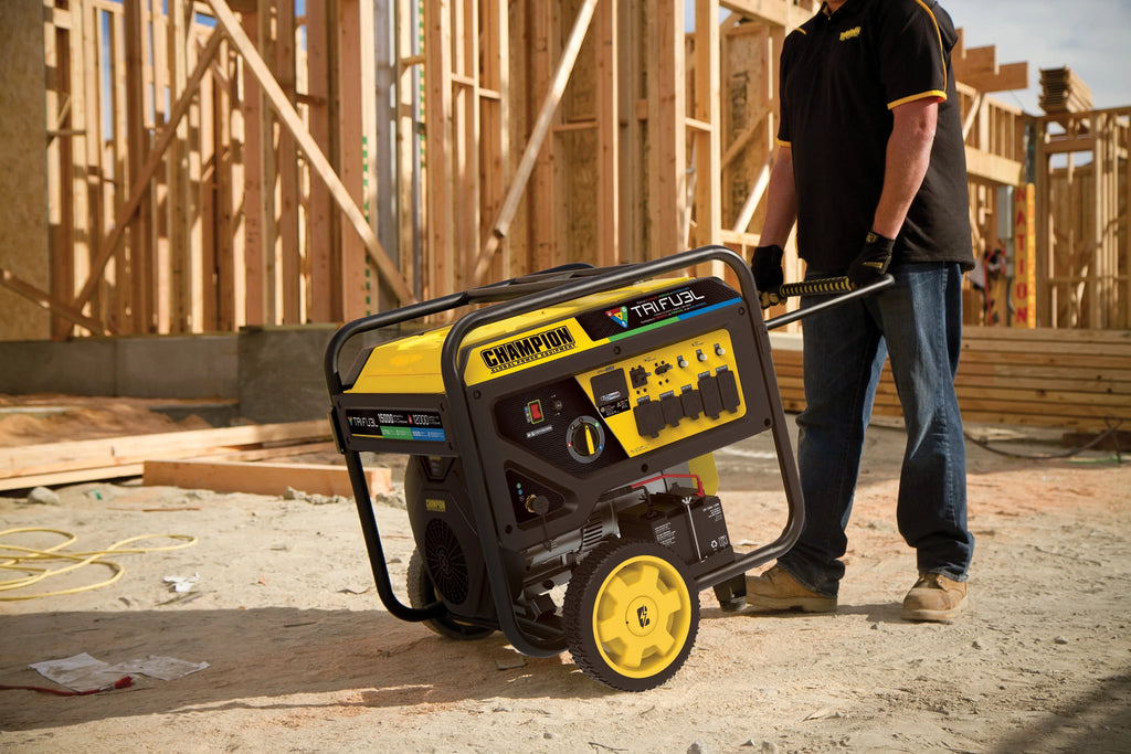 12,000-Watt Tri-Fuel Portable Generator with Electric Start C595606