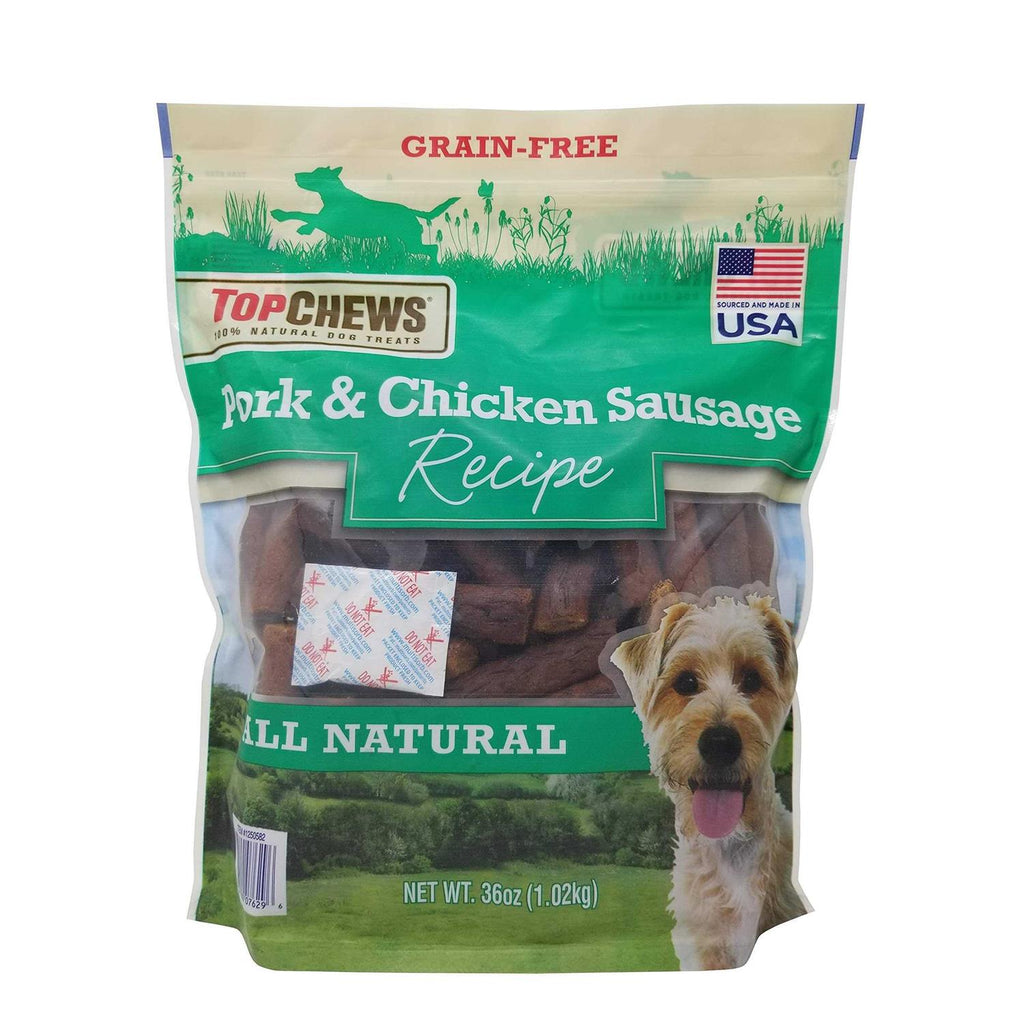Pork & Chicken Sausage Dog Treats 36 oz G538