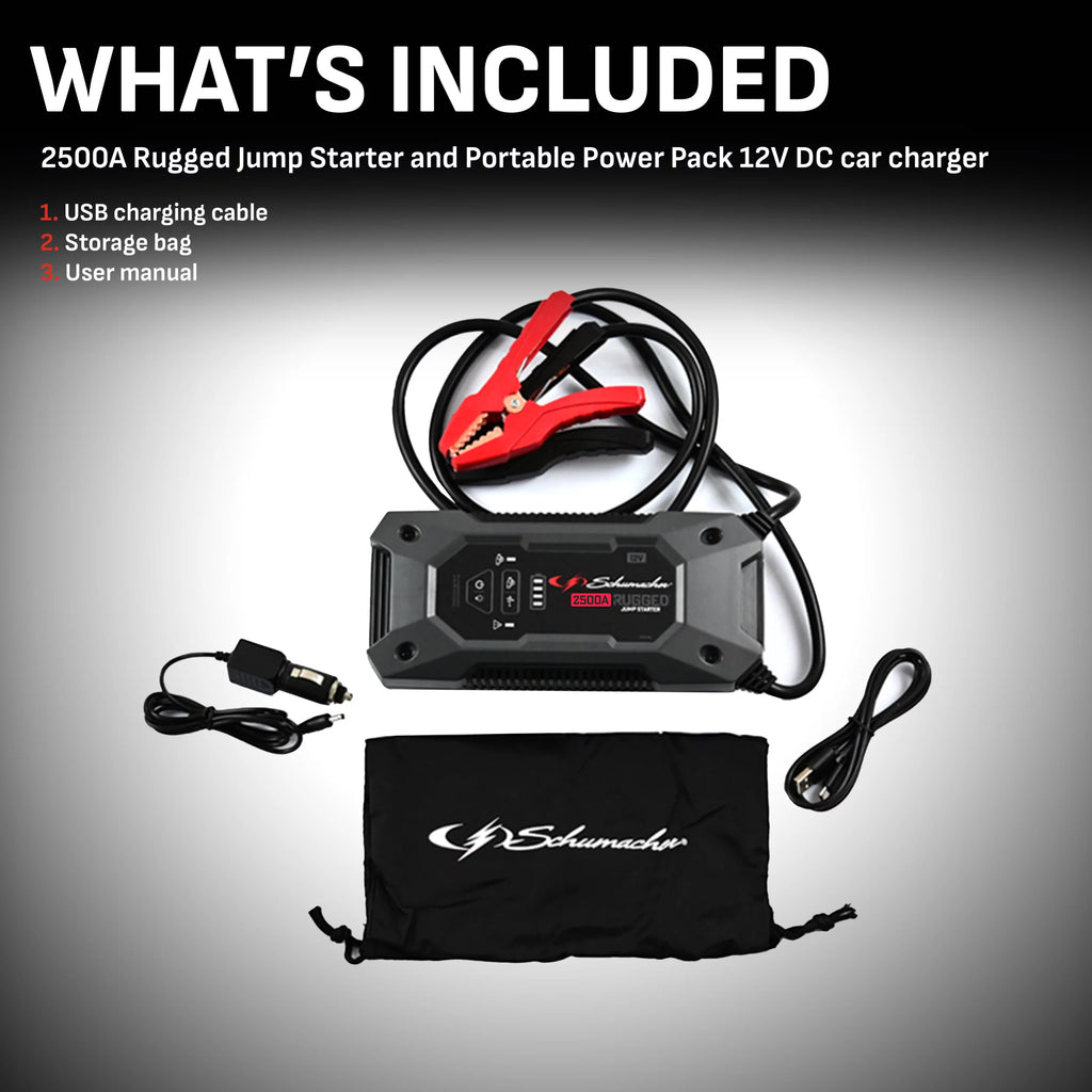 Rugged Jump Starter and Portable Power Pack 12V DC S15510