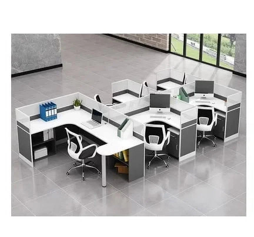 Creative Designer Screen Workstation Office Desk and Chair Y55704