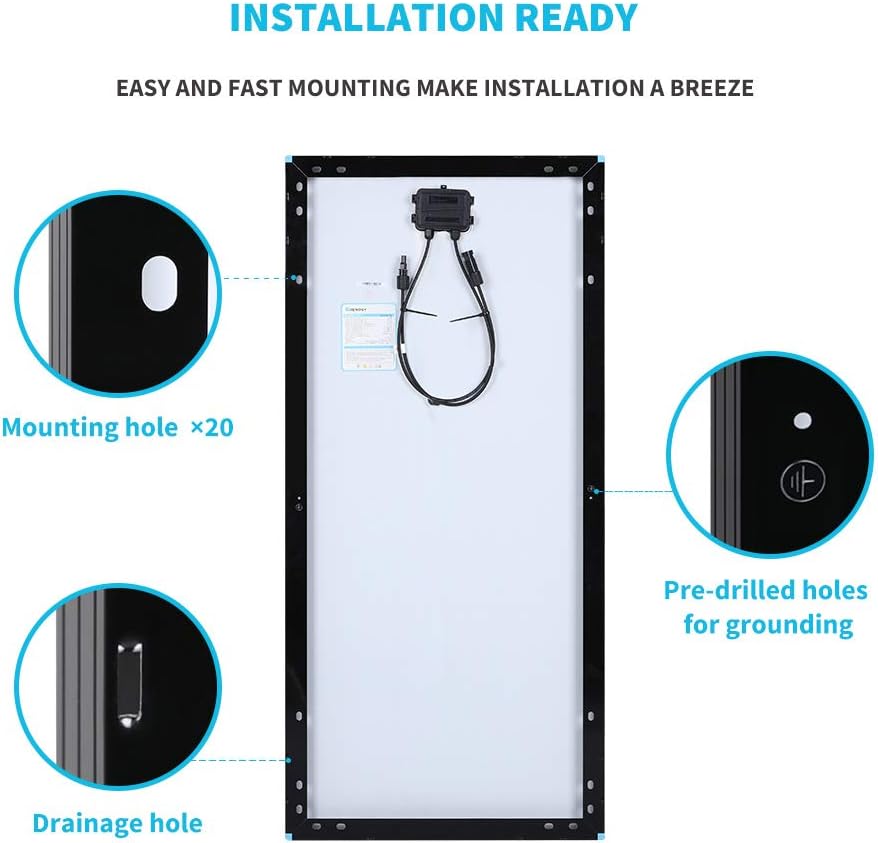 175 Watt 12 Volt Monocrystalline Solar Panel Q4734