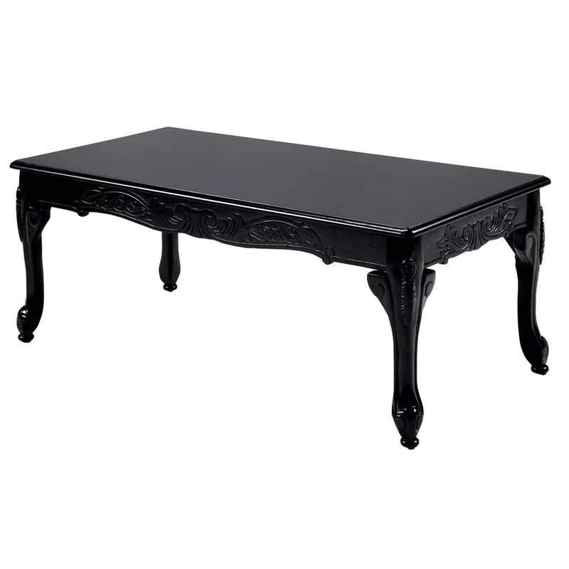 Solid Wood 3-Piece Coffee Table Set in Black D4853