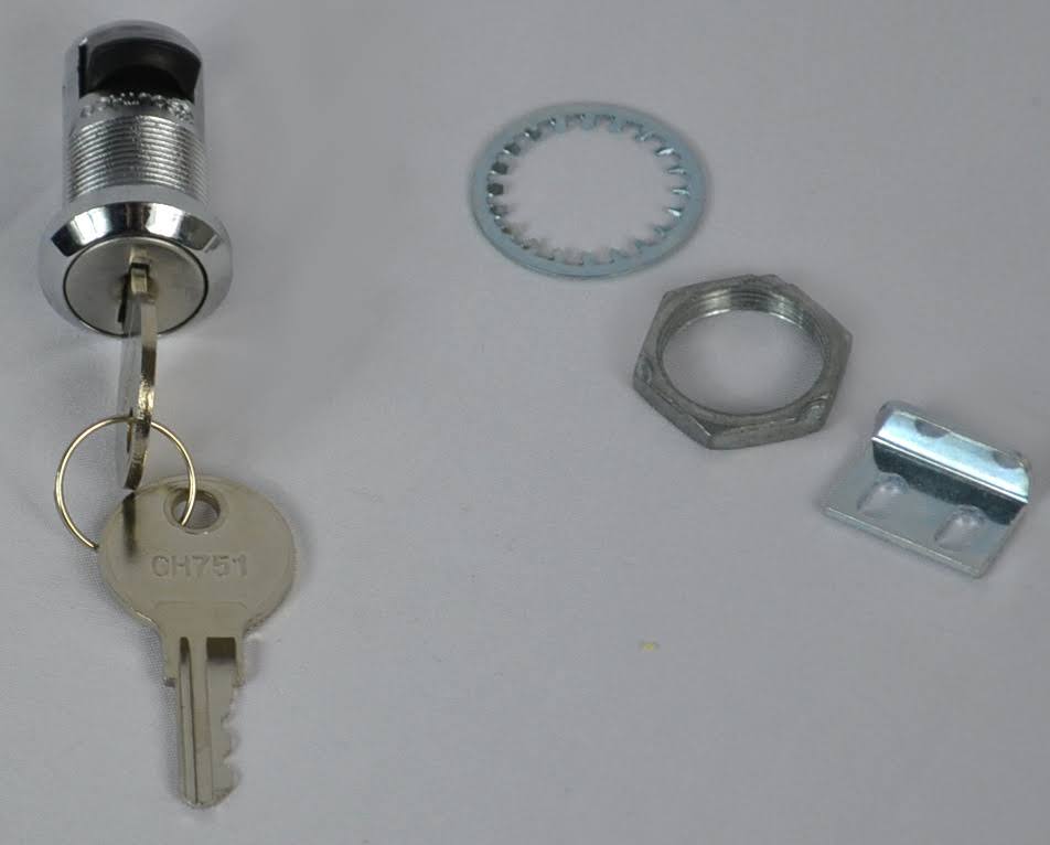 Key-Activated Push-to-Close Latch .375 Panel Thickness, Pack of 10 X954978
