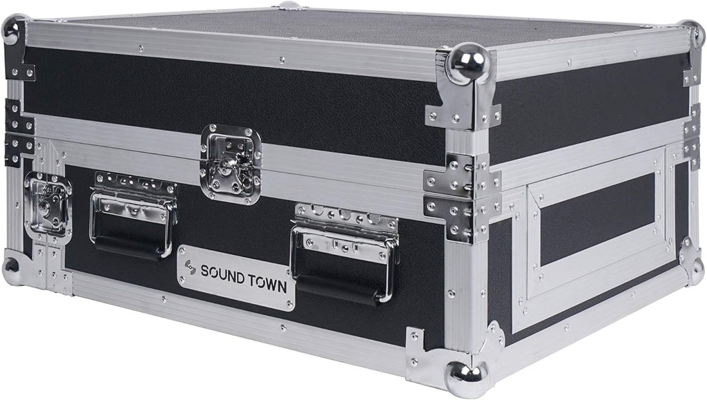 4U PA DJ Pro Audio Rack Case with 13U Slant Mixer Top O264549