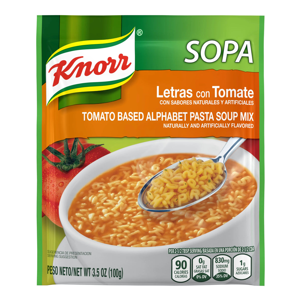 Tomato Alphabet Pasta Soup Mix 3.5 oz Pack of 16 Q87038