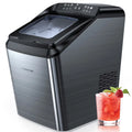 Black Countertop Bullet Ice Maker, 33Lbs, 2 Size Ice Cubes X328