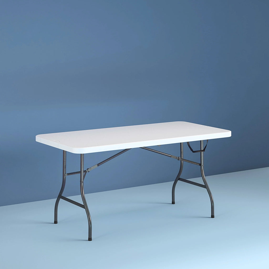 6 Foot Folding Table White Speckle H2354