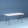 6 Foot Folding Table White Speckle H2354
