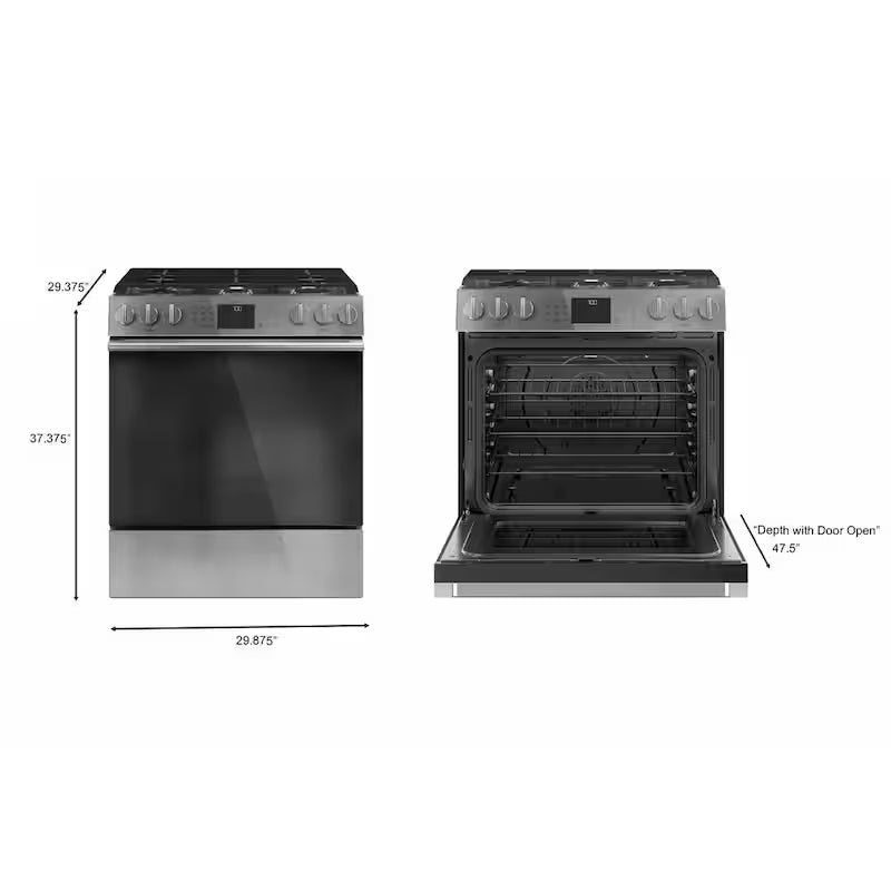 5.6 cu. ft. Smart Slide-In Gas Range with True Convection F879715