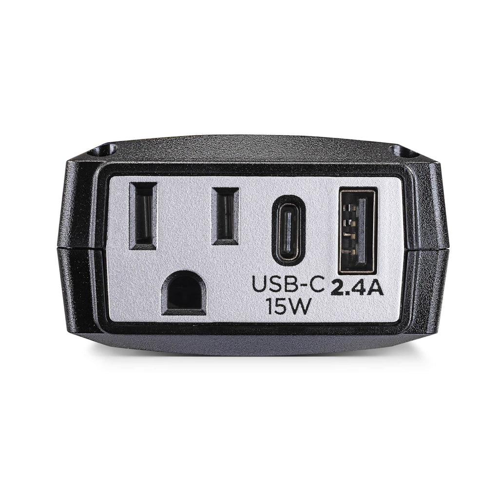 1 Outlet 140 Watt Power Inverter with USB-C & USB-A Port J925460