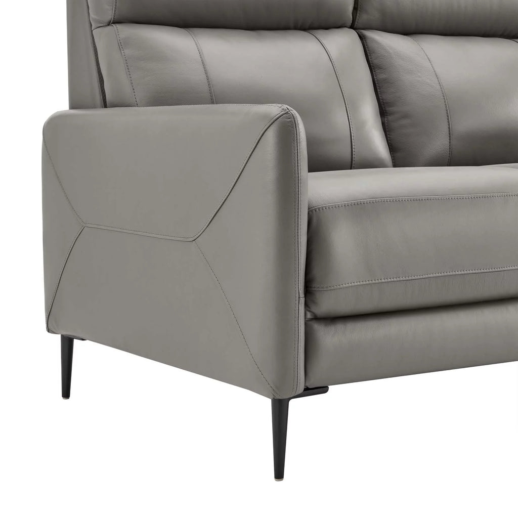 Grey Leather Sofa N162306