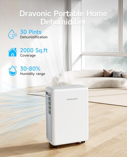 30 Pint Dehumidifier with Drain Hose J4344