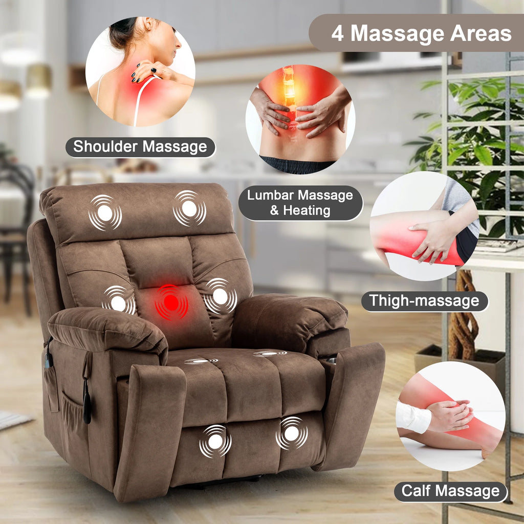 Power Lift Recliner Chair with Heat and Massage P6414