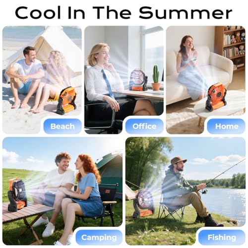 Portable Camping Fan with LED Lantern R346701
