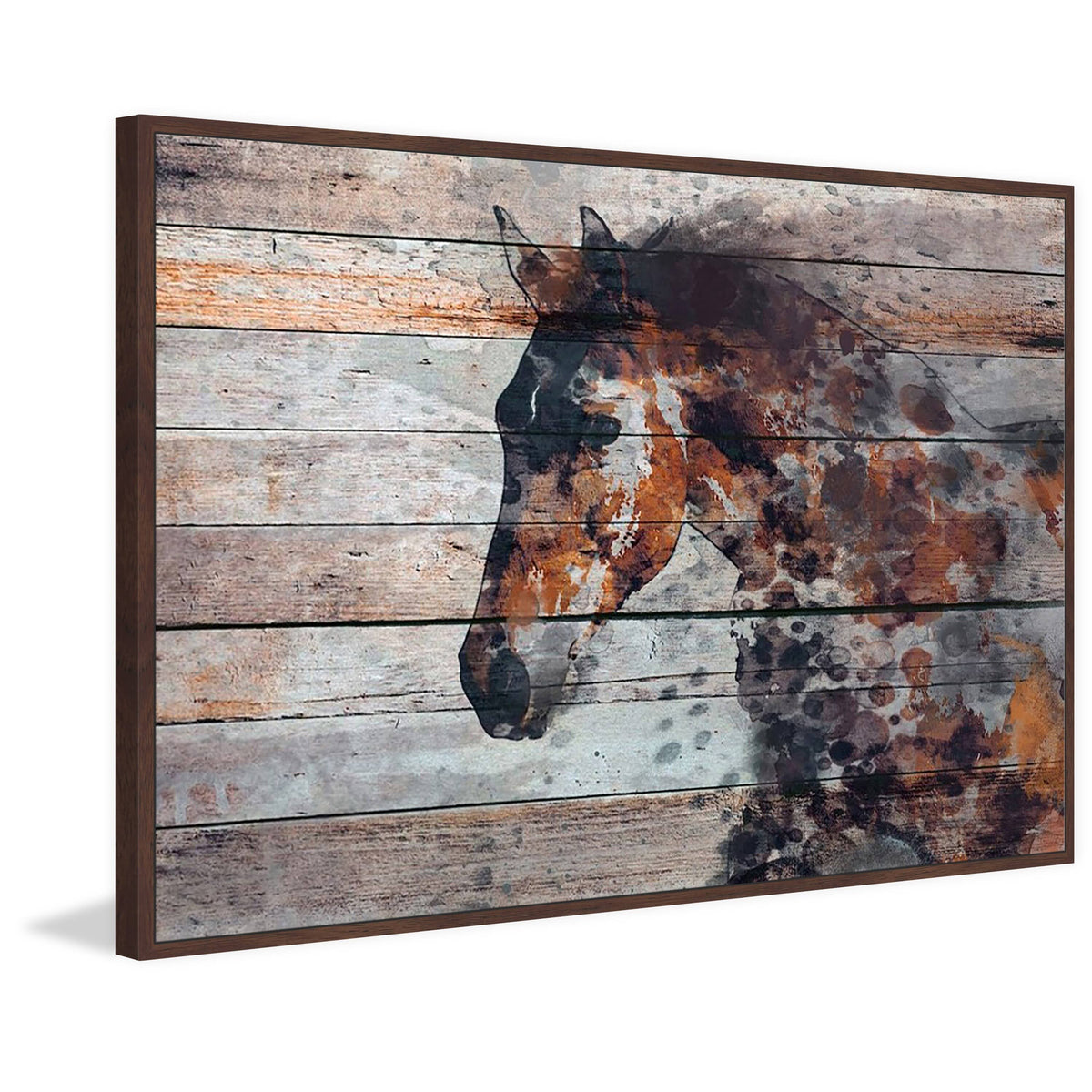 Canvas Print 24 inch x 36 inch Gray H543