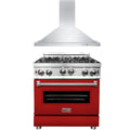 30 in. Gas Range and Range Hood Appliance Package O776
