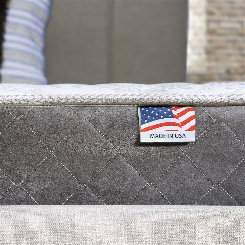 White 8-Inch Queen Tight Top Fabric Mattress U3840