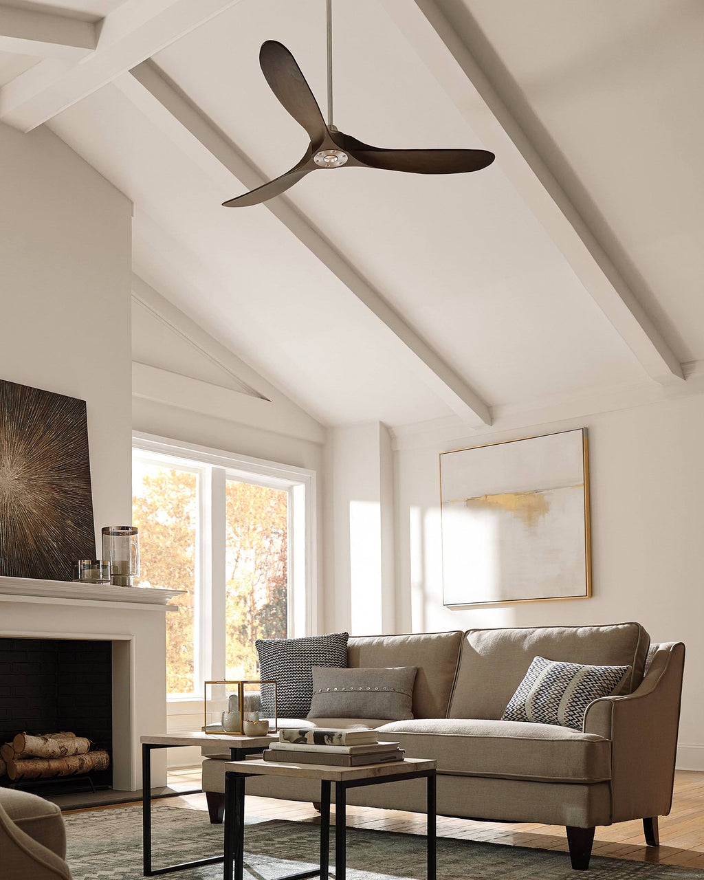 70-Inch Brushed Steel Ceiling Fan Y27984