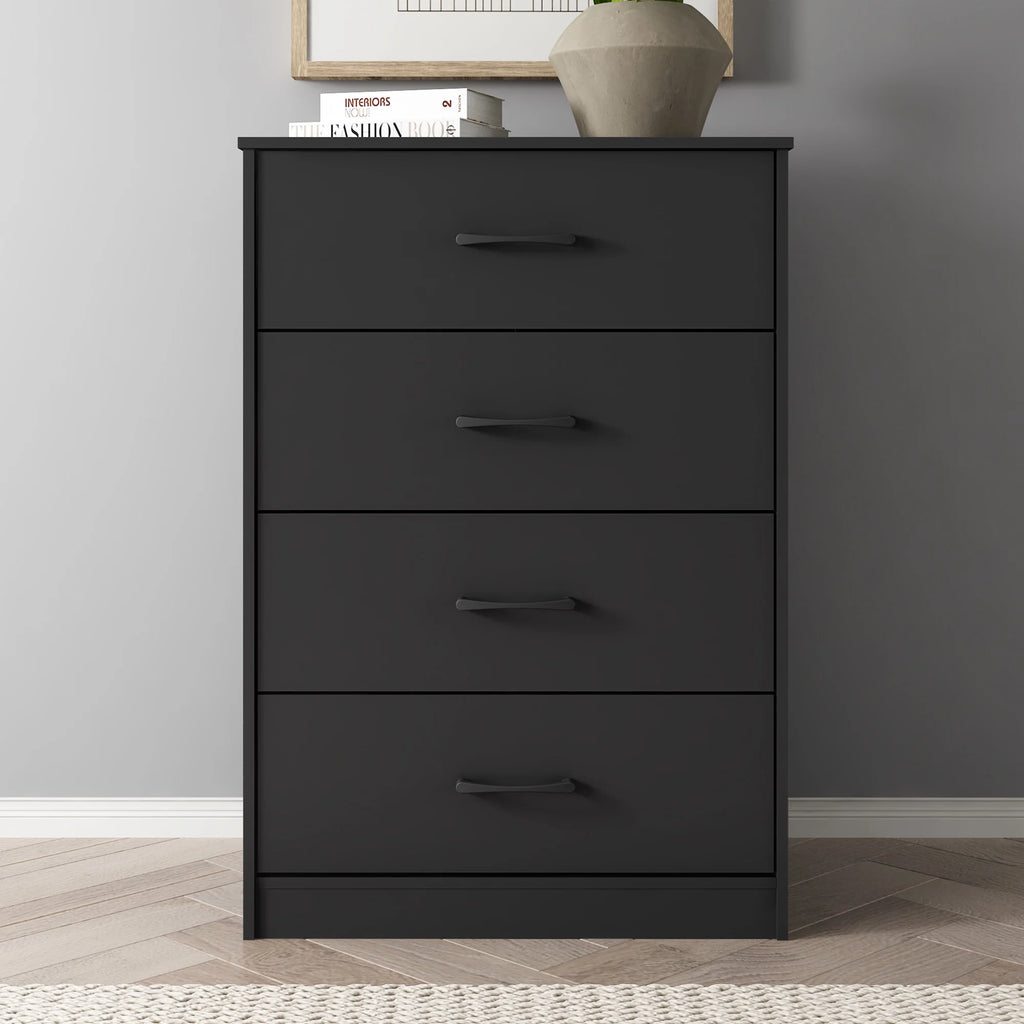 Black 4 Drawer Dresser Q50256