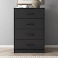 Black 4 Drawer Dresser Q50256