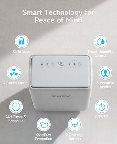 30 Pint Dehumidifier with Drain Hose J4344