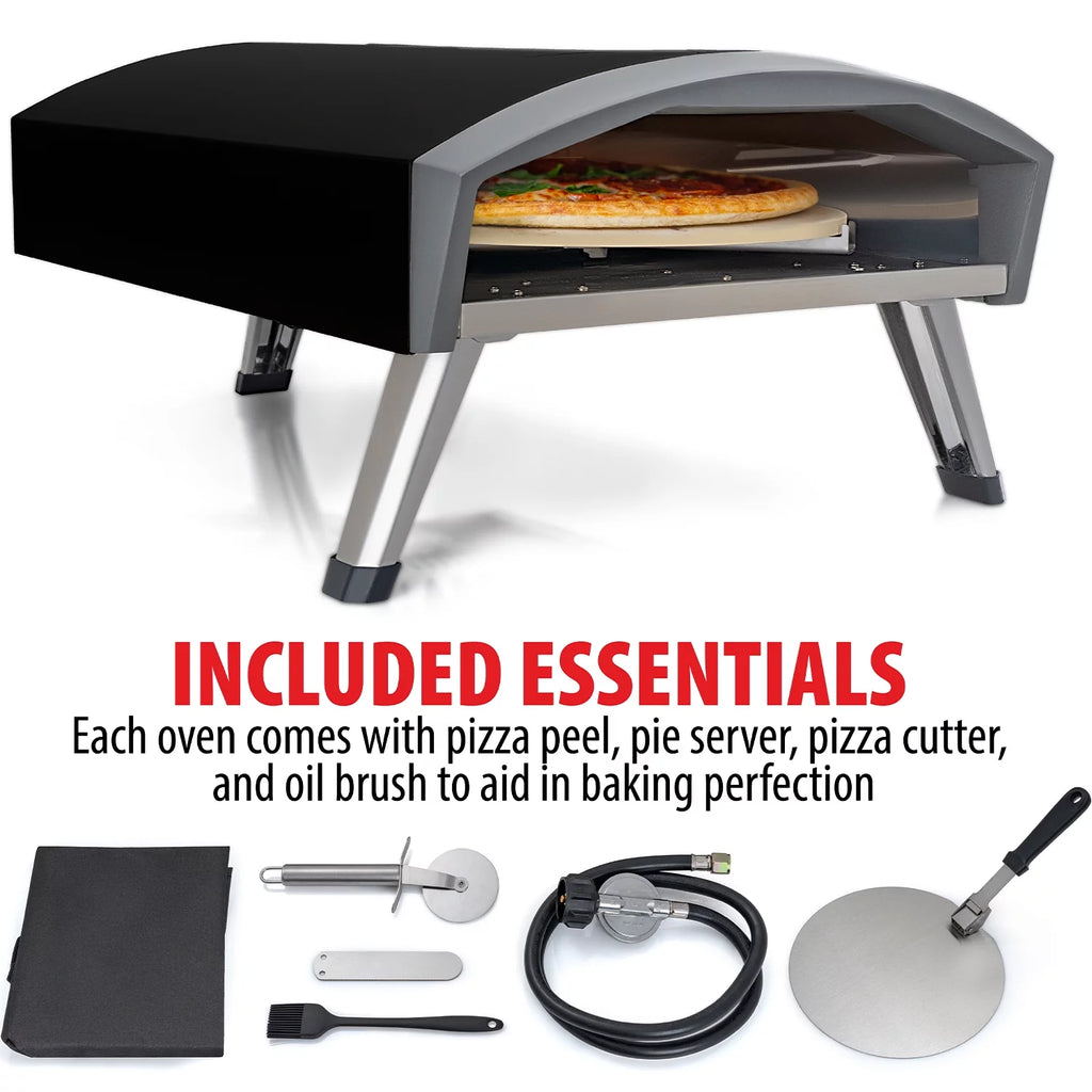 Black Portable Gas Pizza Oven X33411