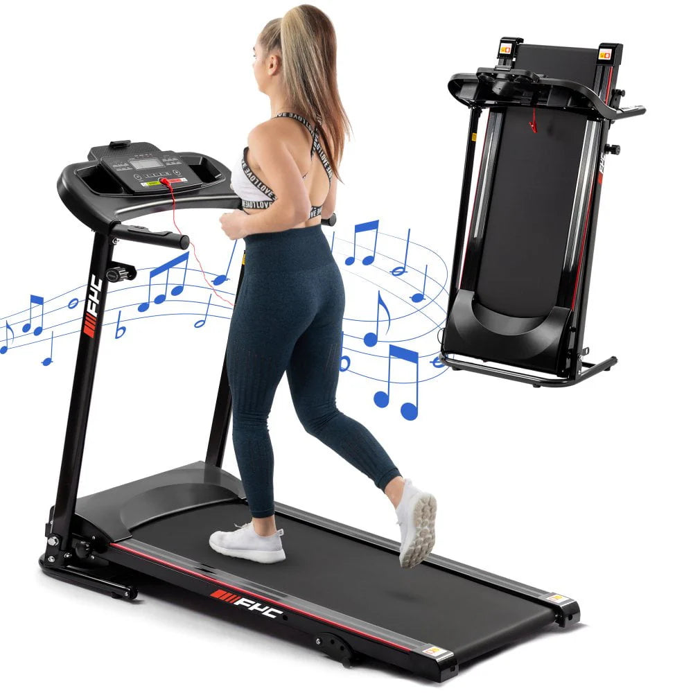 Folding Treadmill with Desk 2.5HP Compact Electric Treadmill W865