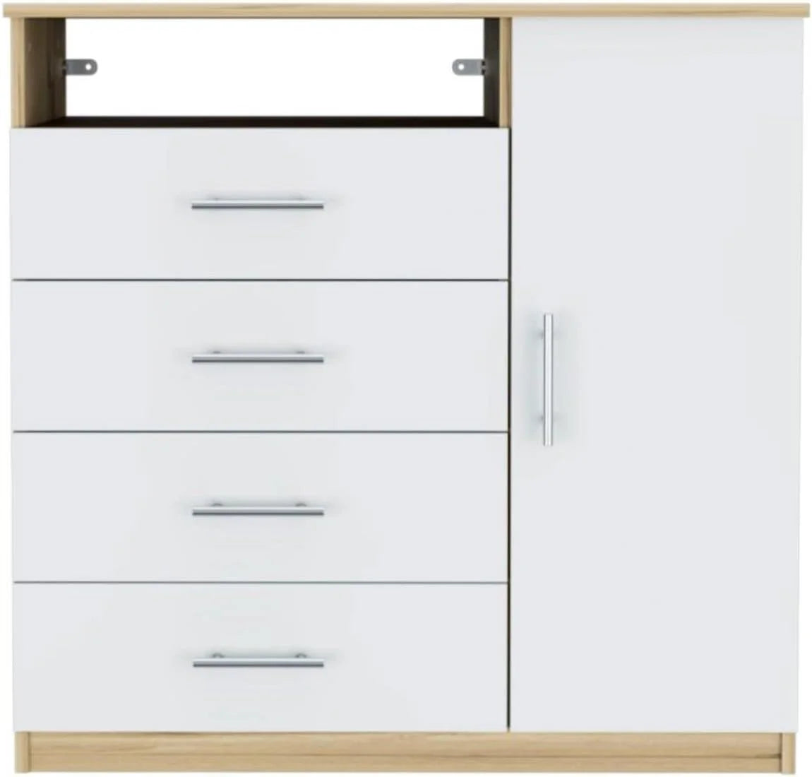Light Oak White 4 Drawer Dresser I606240