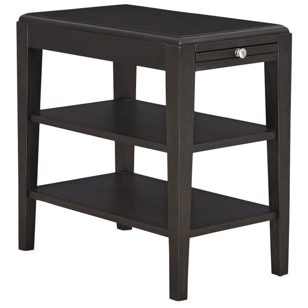 Espresso Brown Wood Chairside Table E661