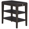 Espresso Brown Wood Chairside Table E661