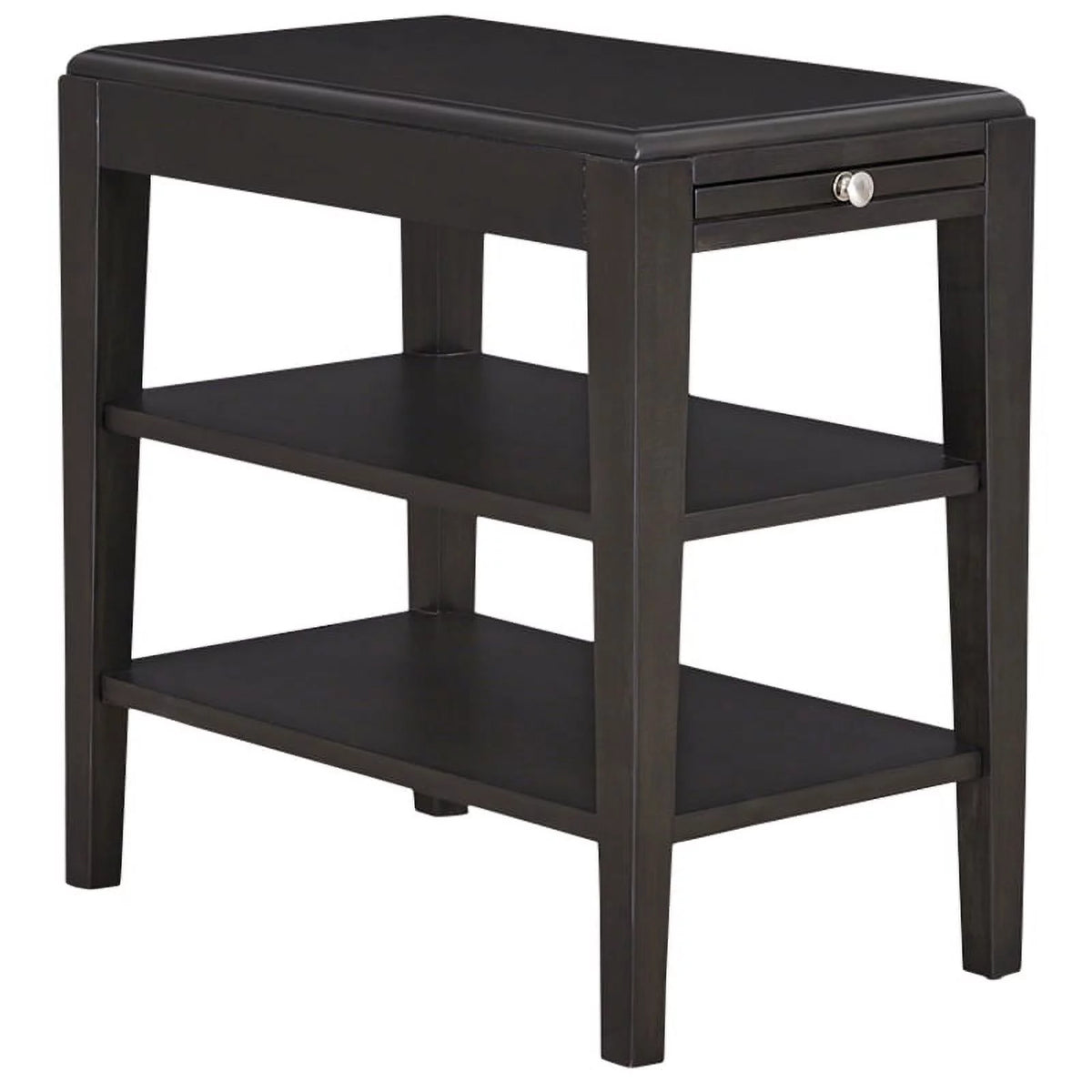 Espresso Brown Wood Chairside Table E661