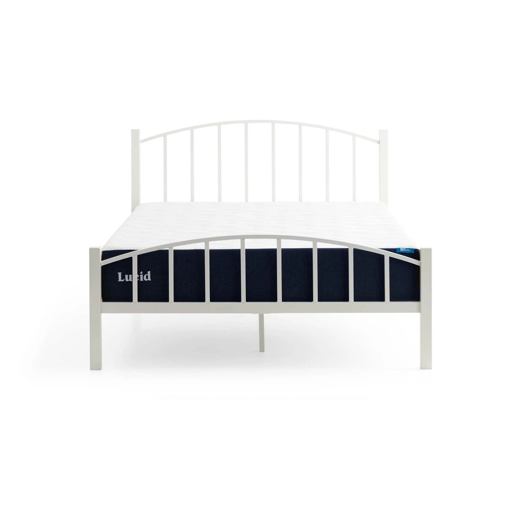 Black Metal Queen Platform Bed J745